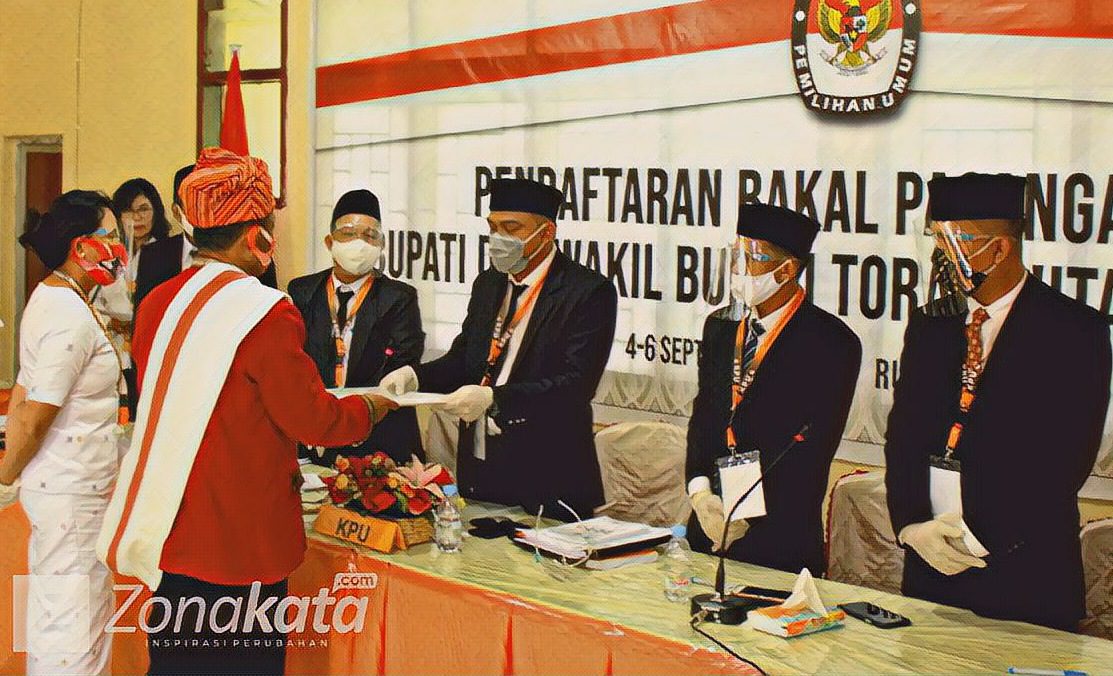 Dokumen Pendaftaran Kalatiku-Etha Dinyatakan Lengkap dan Diterima KPU Toraja Utara