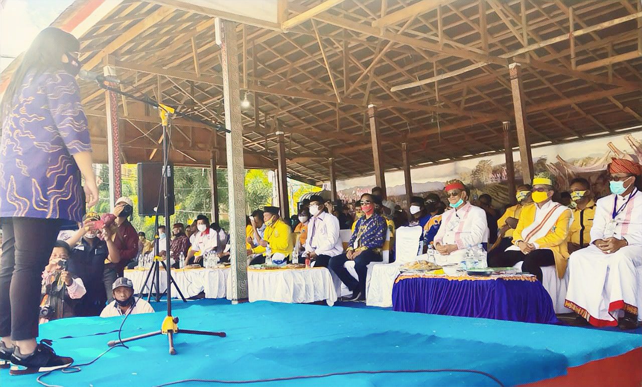 Ketua Partai Golkar Sulsel Taufan Pawe Hadiri Deklarasi Nico-Victor