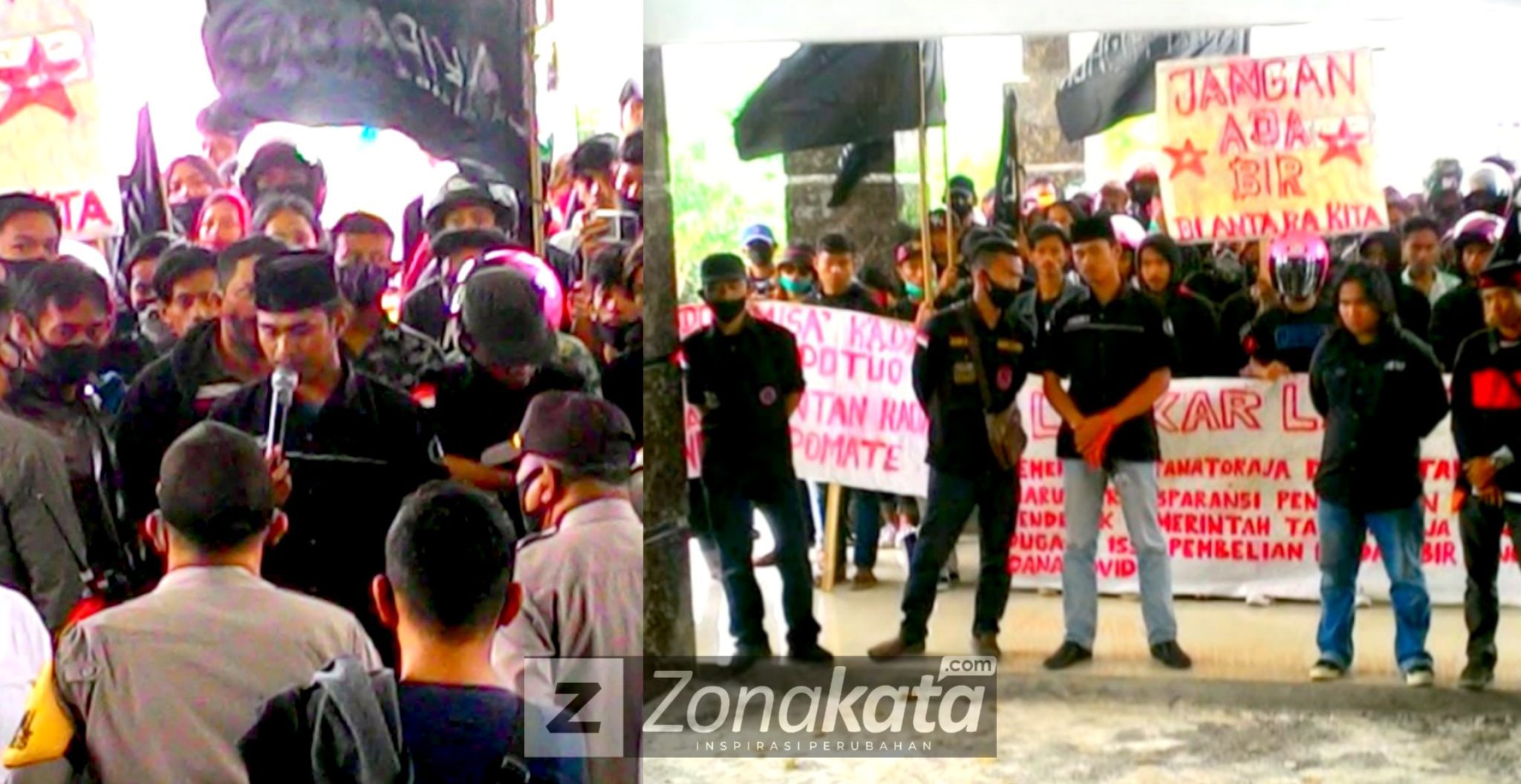 Dianggap Tidak Transparan Kelola Dana Covid, Laskar Lakipadada dan Gasmator Gelar Unjuk Rasa