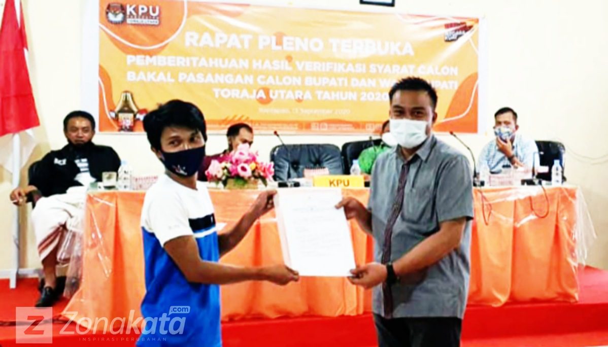 3 Bapaslon Yang Maju di Pilkada Toraja Utara Penuhi Syarat Kesehatan