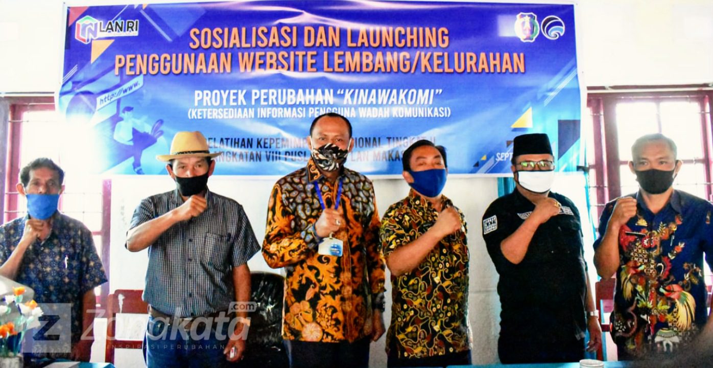 Proyek Perubahan, Kadis Kominfo Tana Toraja Launching Website Tiga Lembang/Kelurahan