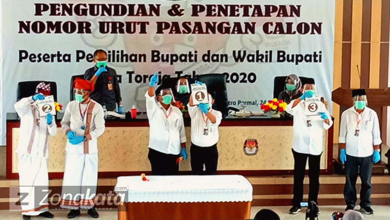Pilkada Tana Toraja: TheZa Nomor Urut 1, Nivi 2 dan Al-John 3