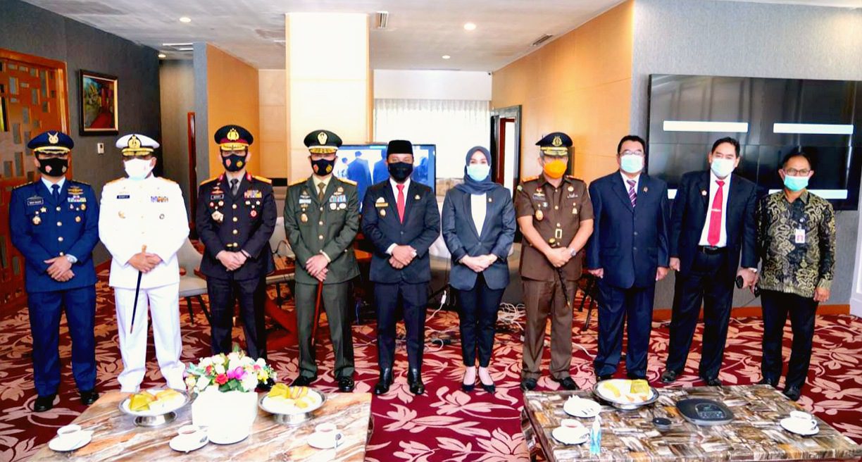 Wagub Sulsel Bersama Forkopimda Ikuti Upacara Hari Kesaktian Pancasila Secara Daring