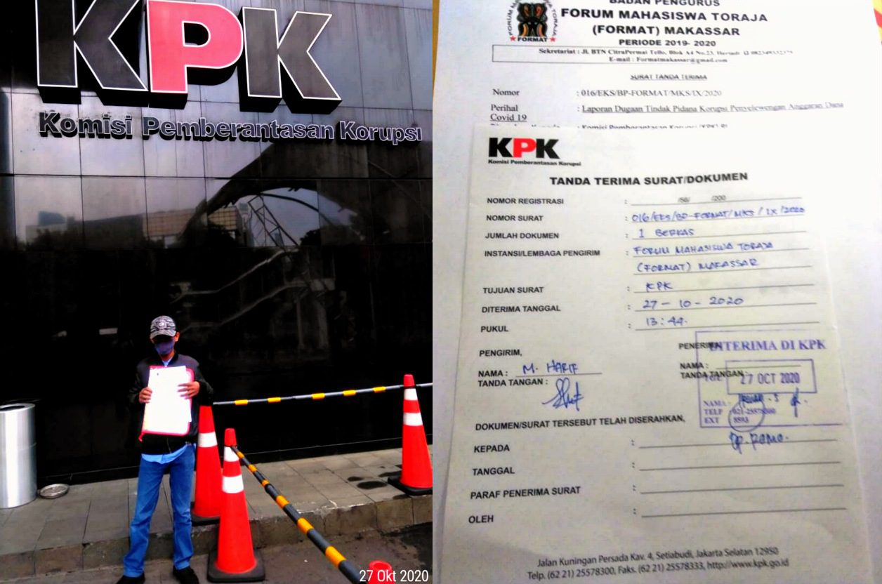Di Duga Ada Penyalagunaan Anggaran Covid-19, FORMAT Lapor ke KPK