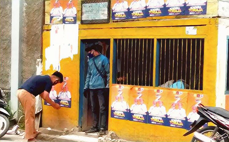 Pasang APK di Fasilitas Milik Pemerintah, Puluhan Poster Nico-Victor di Copot