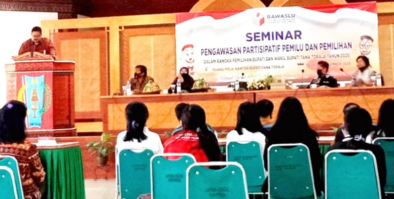 Relawan Anti Politik Uang Sangalla Ikuti Seminar Pengawasan Partisipatif Pemilu