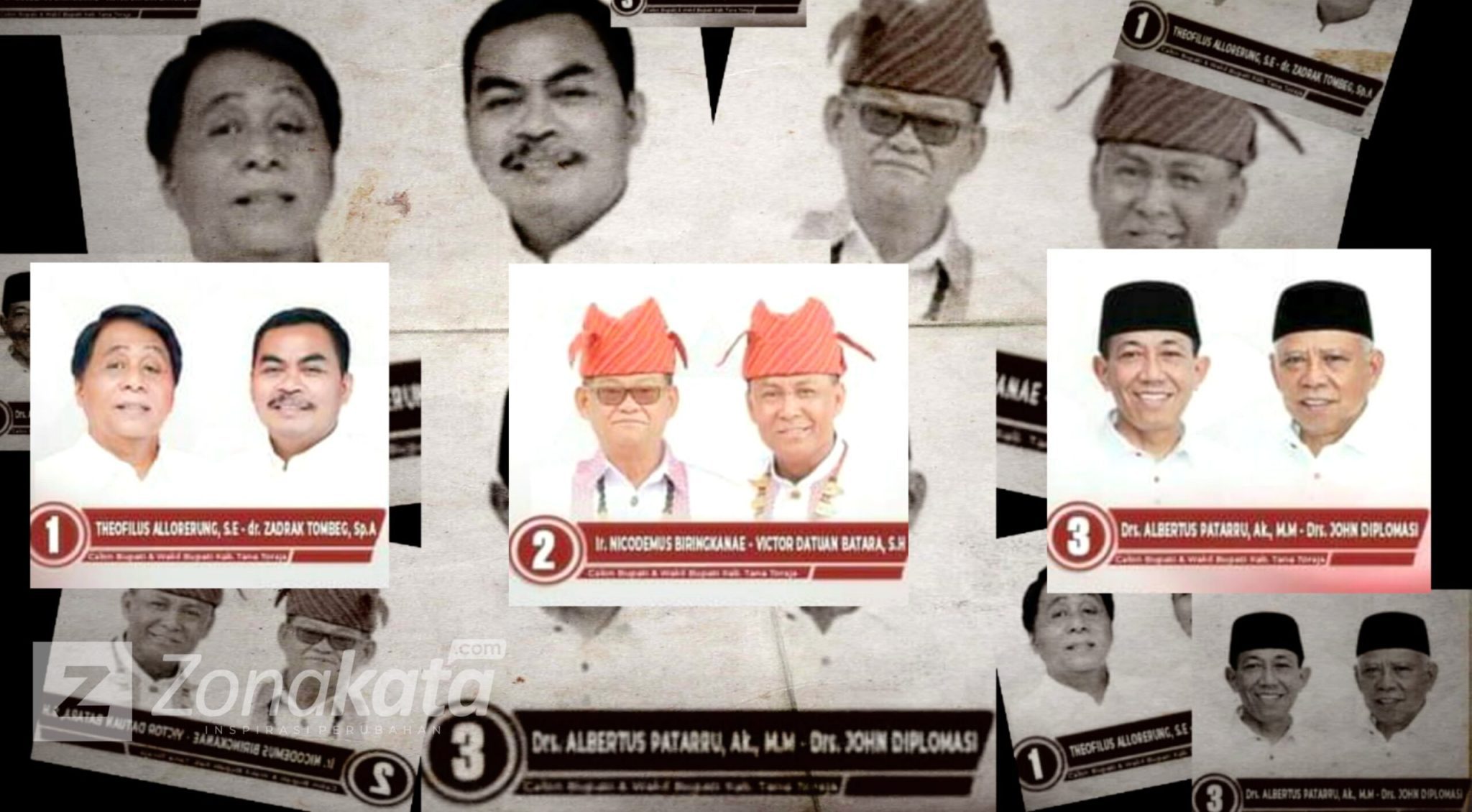 Di Mana ke Tiga Kandidat Bupati Tana Toraja Mencoblos?