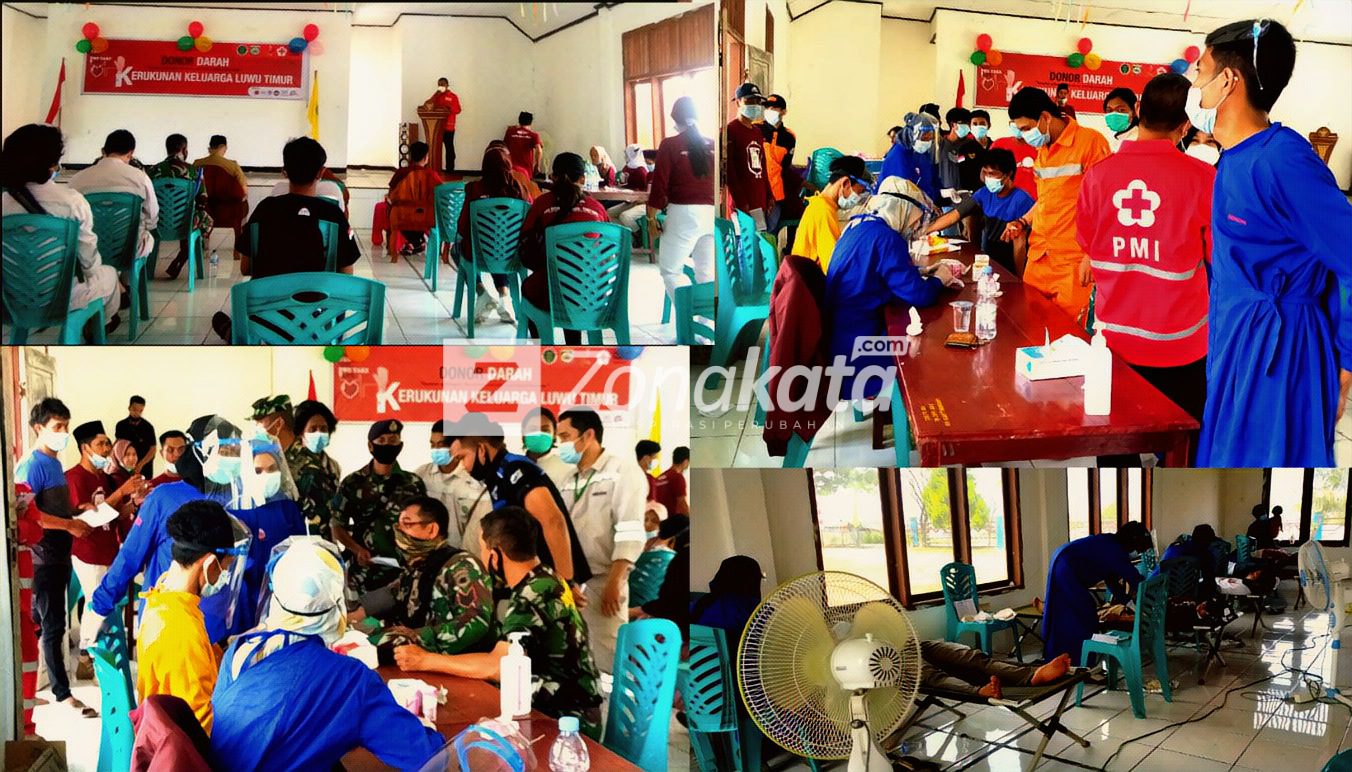 Kerukunan Keluarga Luwu Timur Gelar Aksi Donor Darah di Bahodopi
