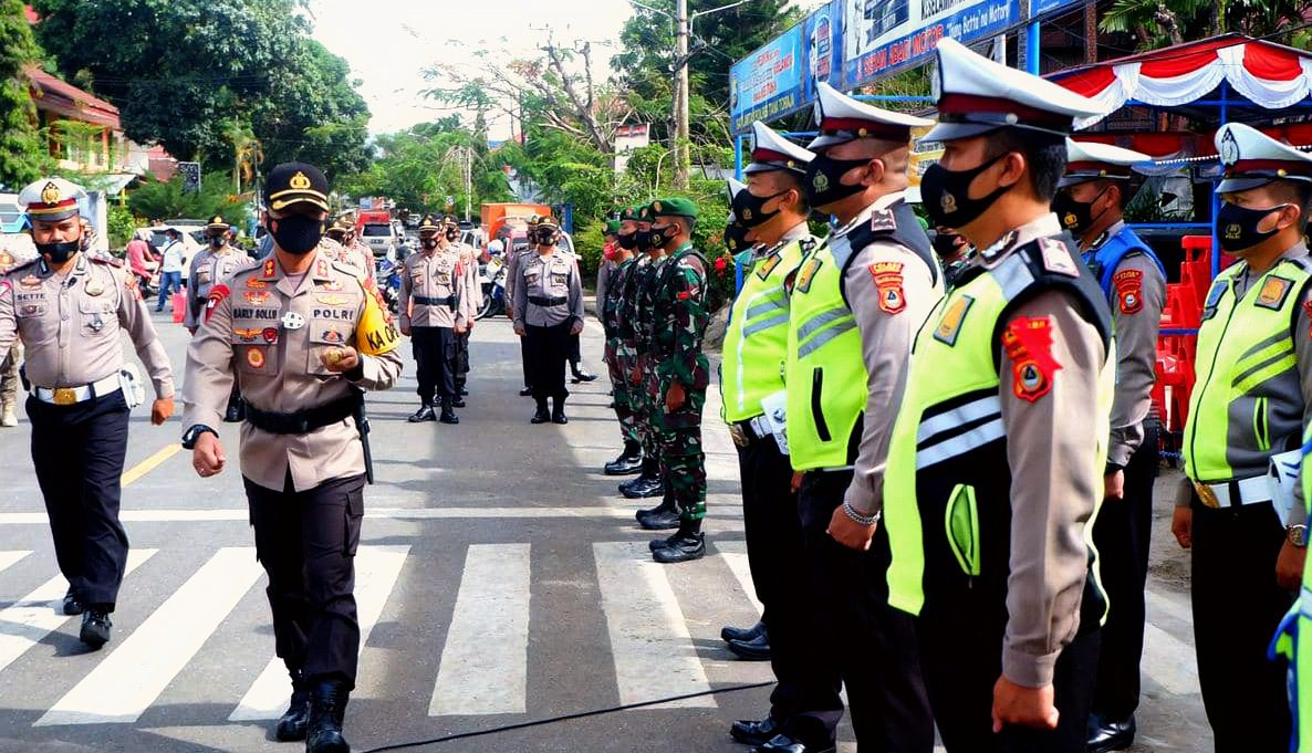 Jelang Nataru, Polres Tana Toraja Tempatkan Pos Pengamanan di Sejumlah Objek Vital
