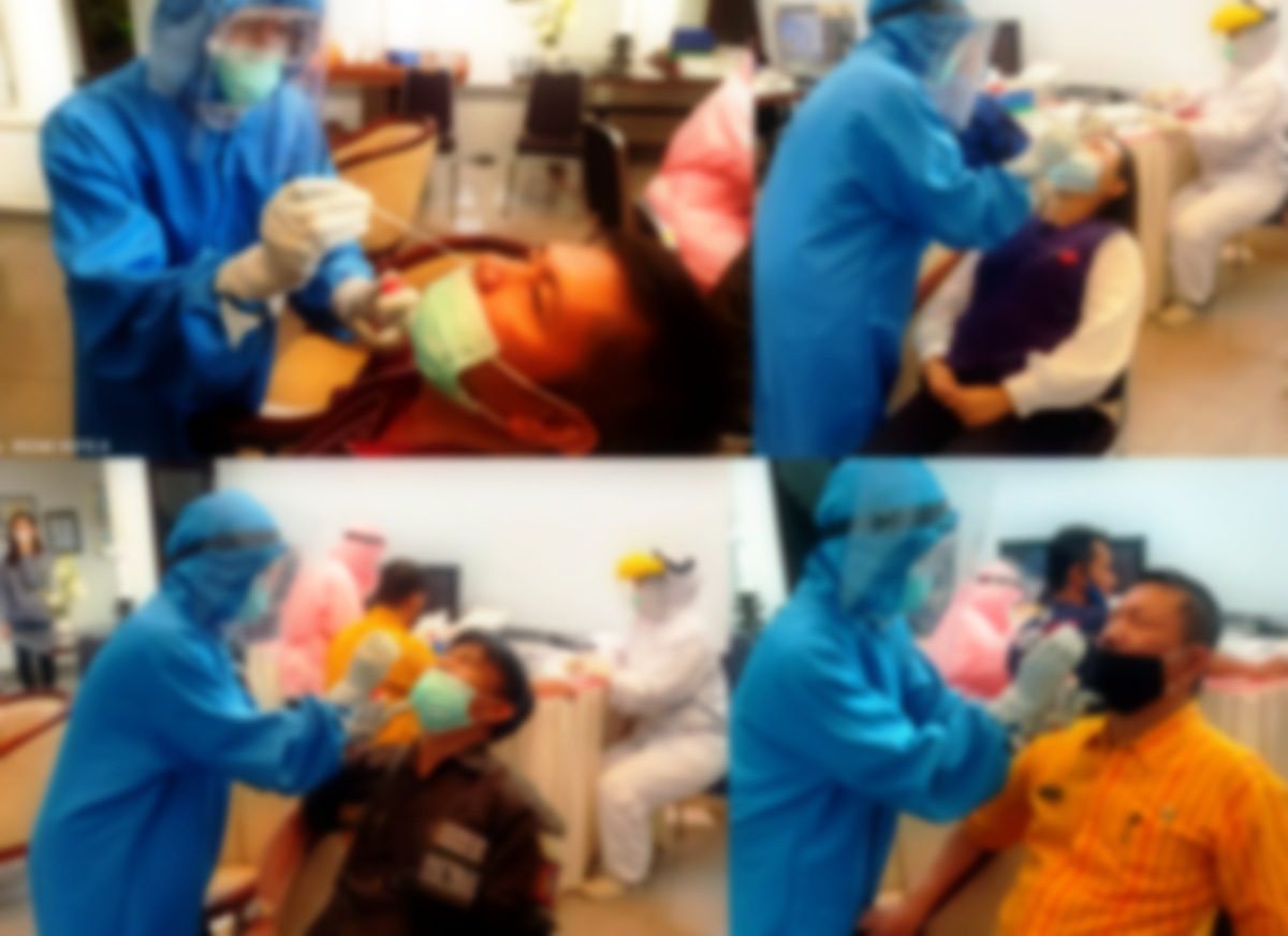 Bupati dan Kepala OPD Tana Toraja Jalani Tes Swab Covid-19, Ini Hasilnya..