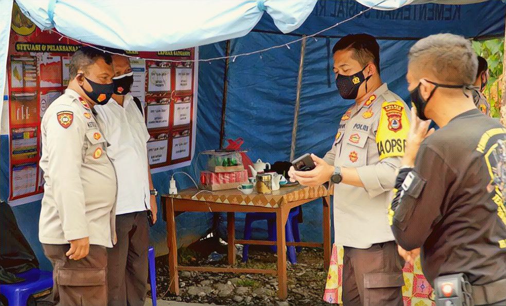 Kapolres Toraja Utara Cek Kesiapan Pos Pengamanan Operasi Lilin 2020