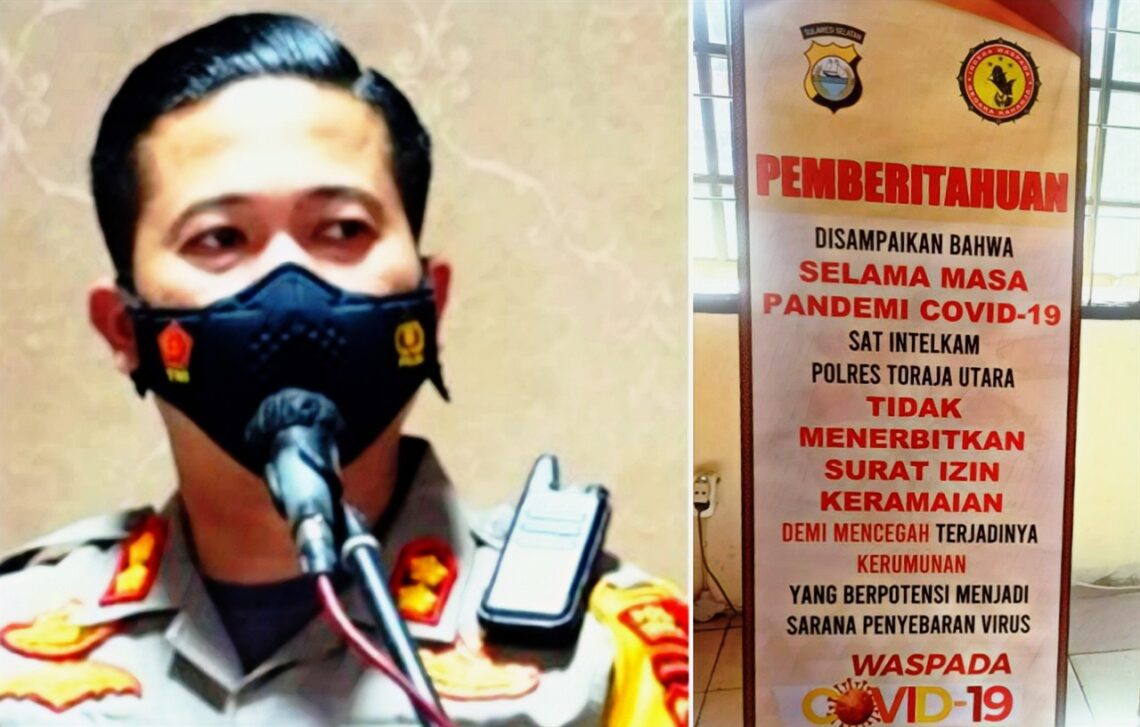 Kapolres Toraja Utara: Hanya Institusi Polri Yang Berwenang Mengeluarkan Izin Keramaian