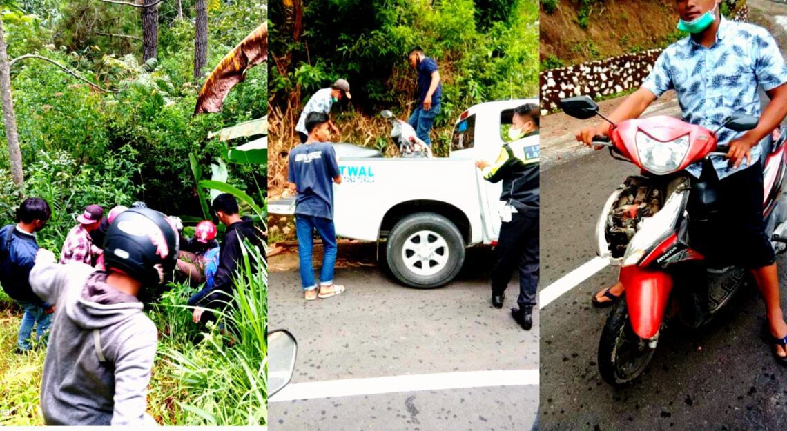 Hilang Kendali Pengendara Motor Asal Palopo Terjun Ke Dalam Jurang, 1 Tewas 2 Hilang Kendali Pengendara Motor Asal Palopo Terjun Ke Dalam Jurang, 1 Tewas