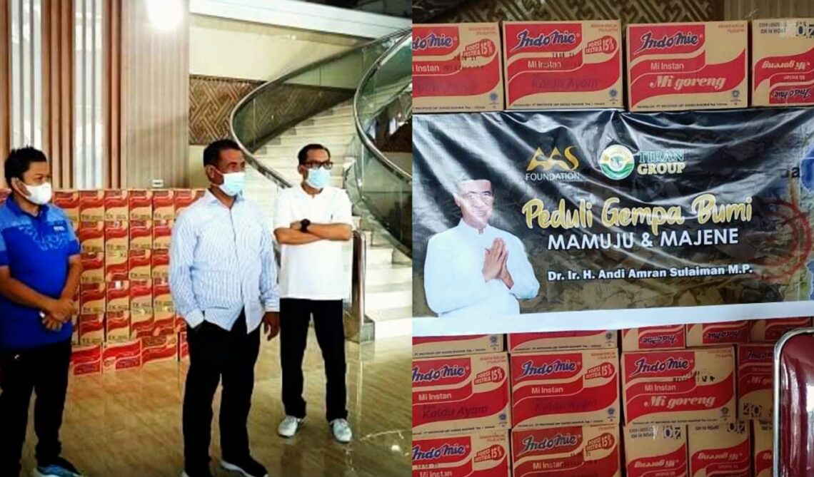 AAS Foundation dan PT Tiran Group Salurkan 15 Ribu Paket Bantuan ke Sulbar