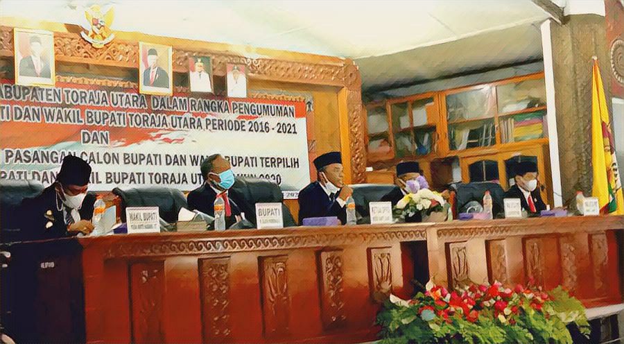DPRD Umumkan Ombas-Dedy Sebagai Bupati dan Wakil Bupati Toraja Utara Terpilih