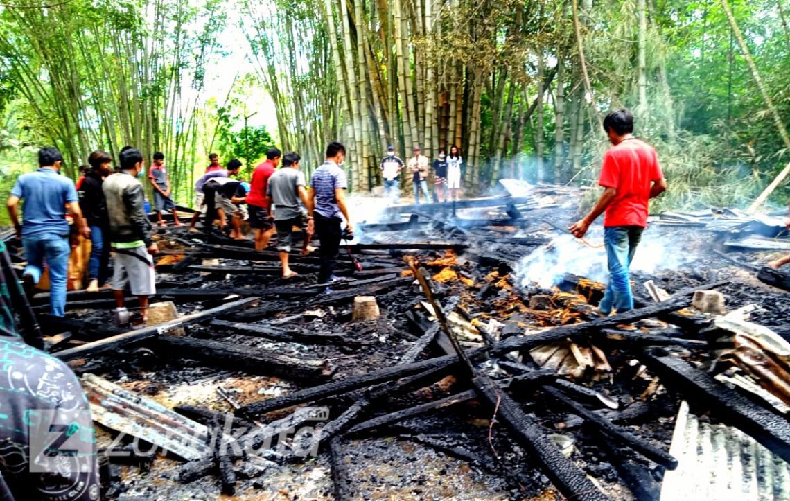 Satu Rumah di Bebo’, Sangalla Utara Ludes Terbakar