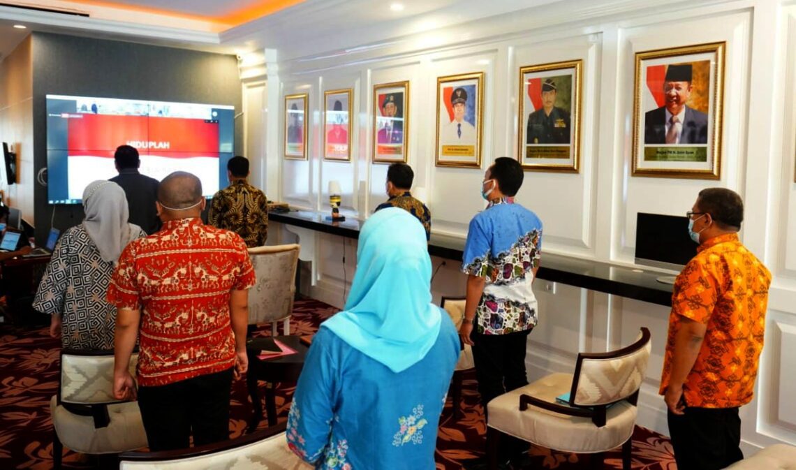Rapat Dengan Menteri PPN, Wagub Sulsel Dukung Arah Kebijakan Pemerintah Tahun 2022