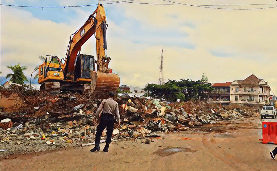Bekas Lahan Pertokoan Rantepao Sementara Dijadikan Taman Kota