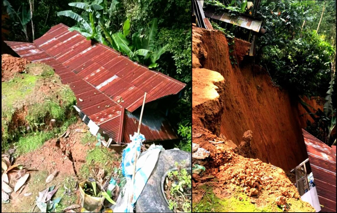 Satu Unit Rumah Terseret Longsor di Sanggalangi Toraja Utara