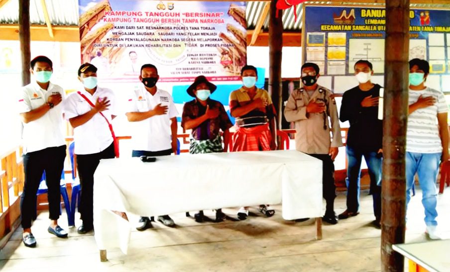 Kasat Narkoba Polres Tana Toraja Sosialisasikan ‘Kampung Tangguh Bersinar’, Ada Rehabilitasi Gratis!