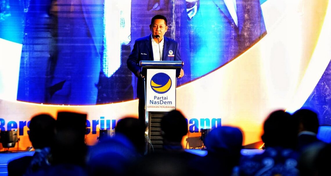 Rakorwil NasDem Sulsel, Plt Gubernur: Mari Bersinergi Membangun Sulsel Lebih Baik