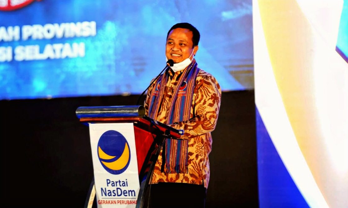 Rakorwil NasDem Sulsel, Plt Gubernur: Mari Bersinergi Membangun Sulsel Lebih Baik