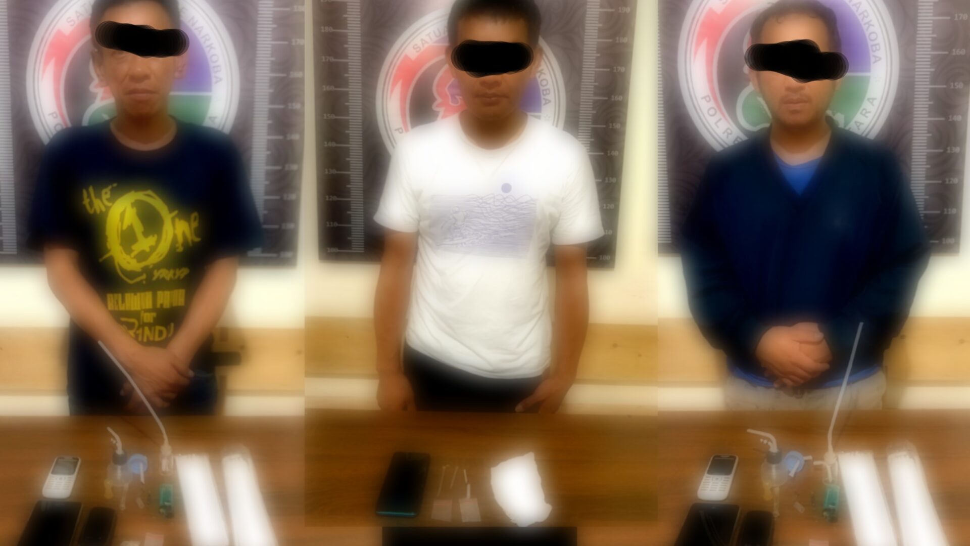 Tiga Pengguna Narkoba di Toraja Utara di Tangkap Polisi
