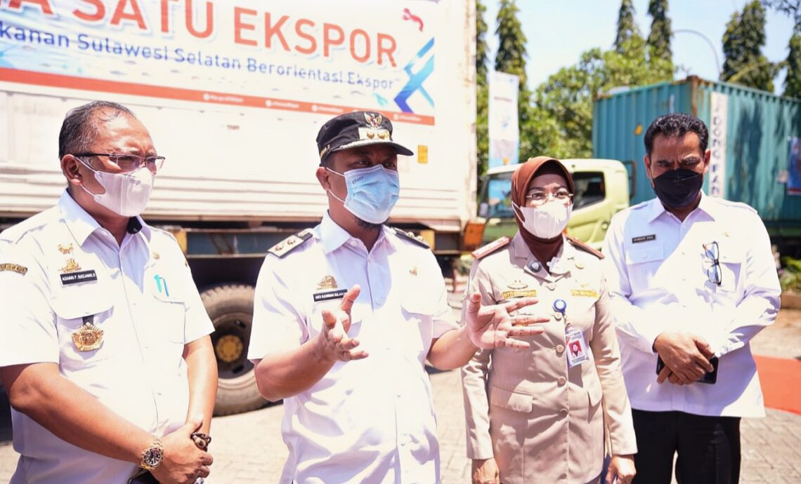 Lepas Ekspor Ikan, Plt Gubernur Sulsel Launching Indonesia Satu Ekspor