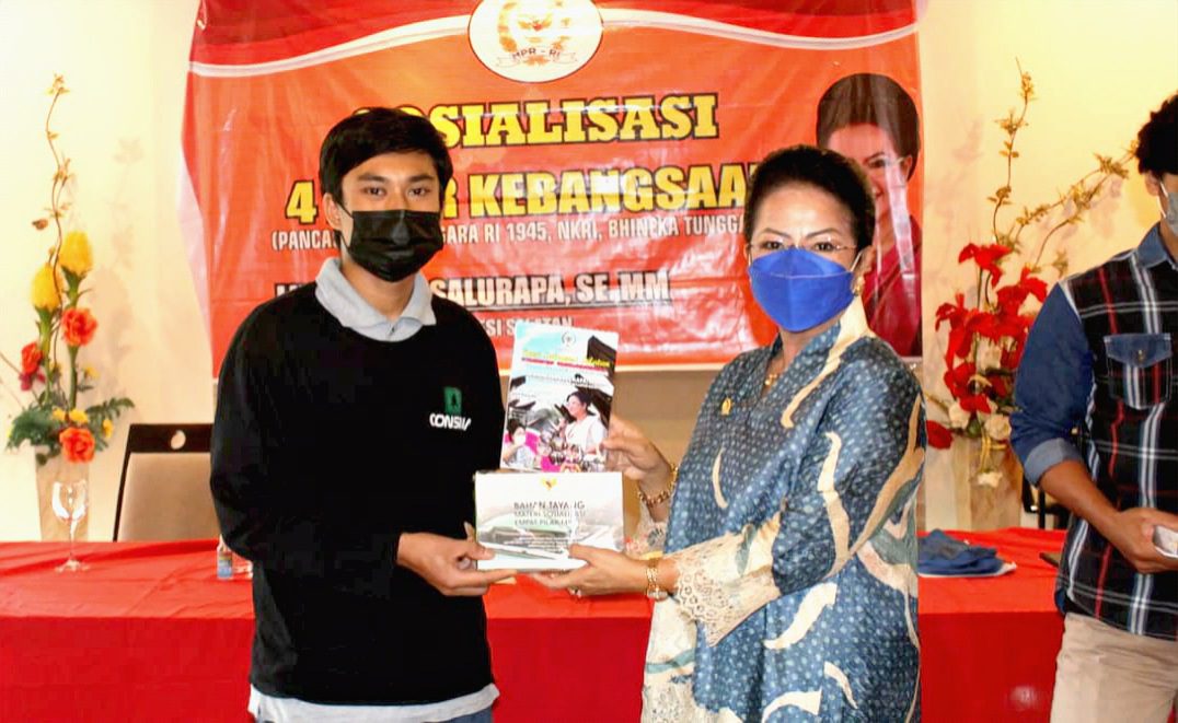 Sosialisasi 4 Pilar, Lily Salurapa Ajak Generasi Milenial  Tetap Produktif dan Patuhi Prokes