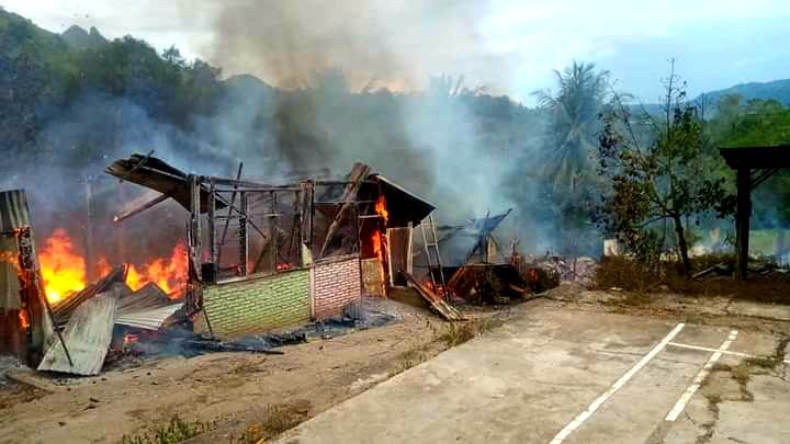 Kebakaran Pondok Pesantren di Enrekang, Sejumlah Bangunan Ludes Terbakar
