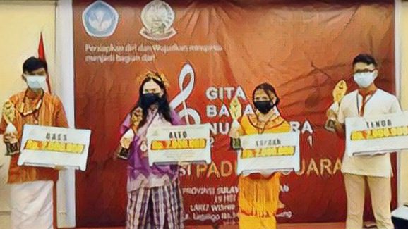Juara, Chintya Gadis Toraja Wakili Sulsel di Gita Bahana Nusantara