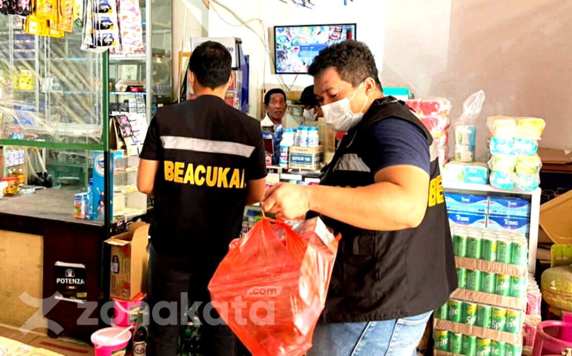 Ribuan Batang Rokok Ilegal di Sita Bea Cukai dari Sejumlah Penjual di Toraja Utara
