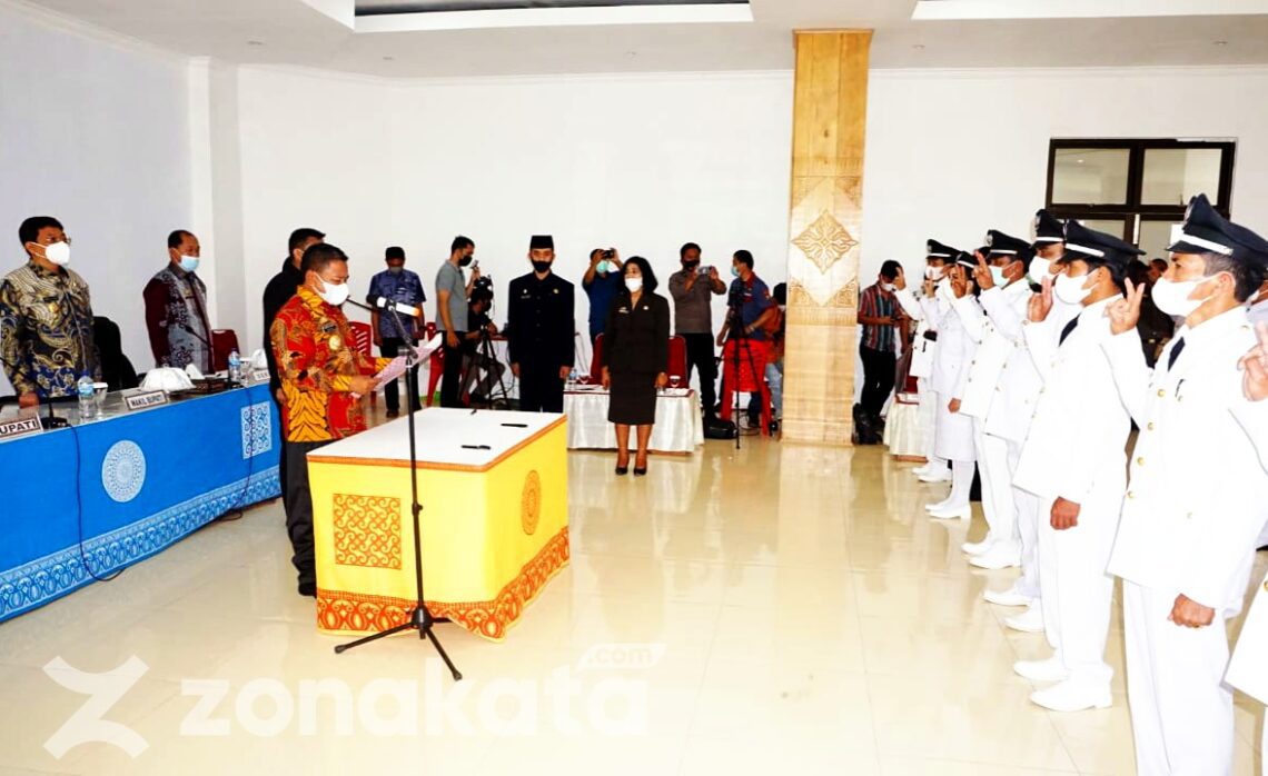 Bupati Toraja Utara Lantik Kepala Lembang Terpilih Periode 2021-2027, Berikut Nama-namanya