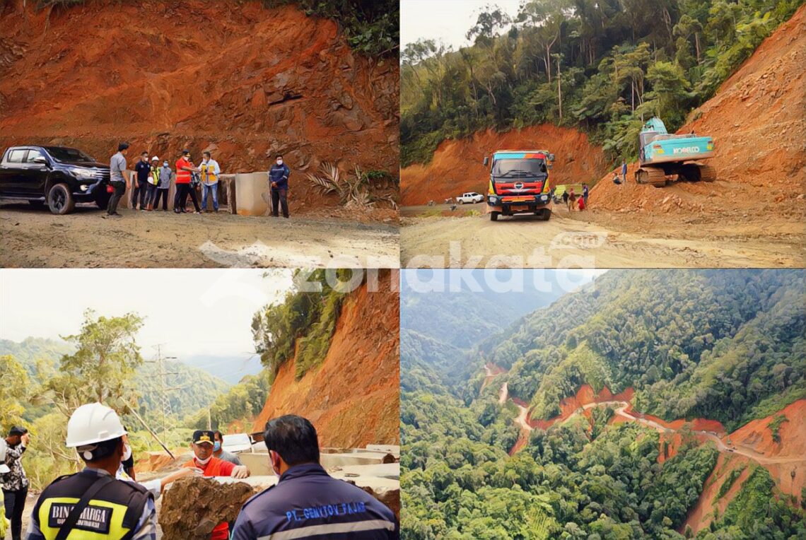 Andi Sudirman Tinjau Jalan Rintisan Palopo-Pantilang-Toraja Utara