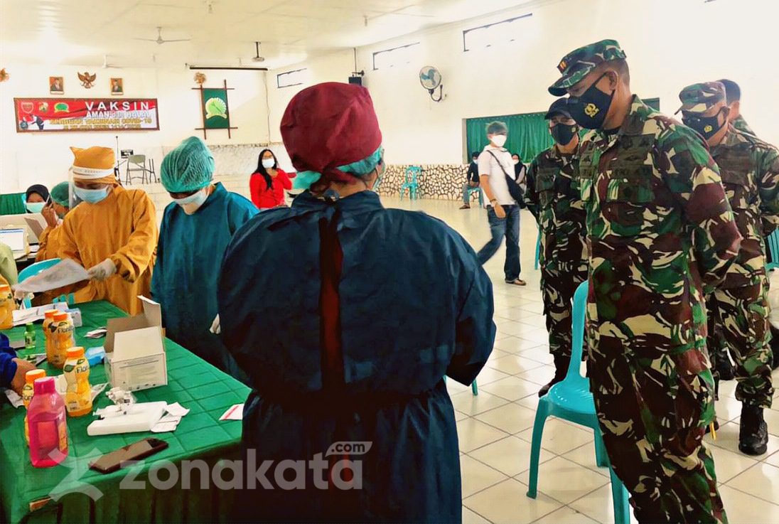 Cegah Penyebaran Covid-19, Kodim 1414 Tana Toraja Terus Gelar Vaksinasi Massal Bagi Masyarakat