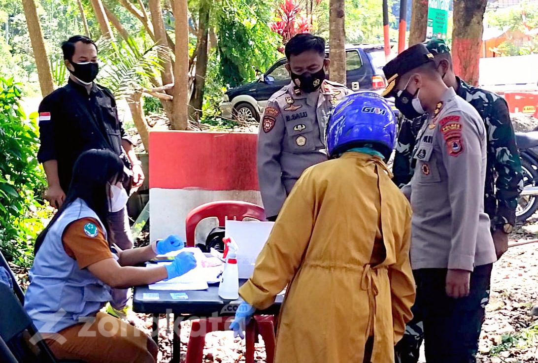 Diperbatasan Tim Gabungan Temukan Sejumlah Warga Yang Reaktif