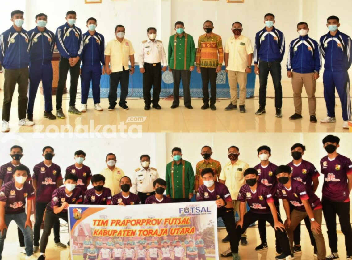 Pemkab Toraja Utara Lepas Atlet Futsal dan Voli Pra PorProv XVII