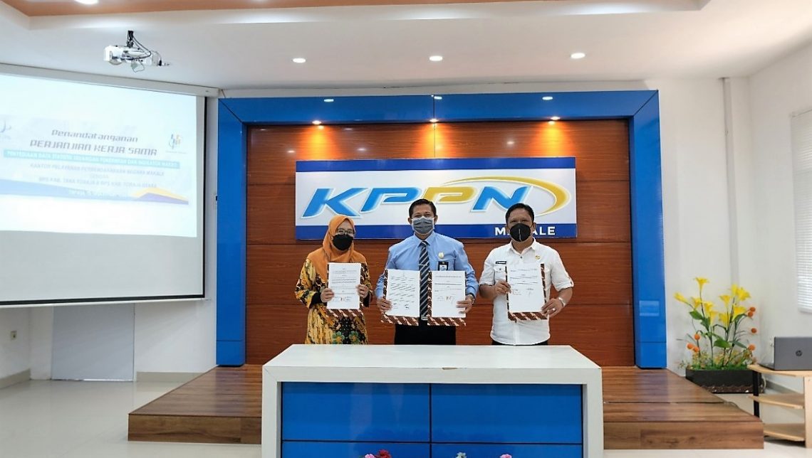 KPPN Makale Jalin Kerjasama dengan BPS Tana Toraja dan BPS Toraja Utara