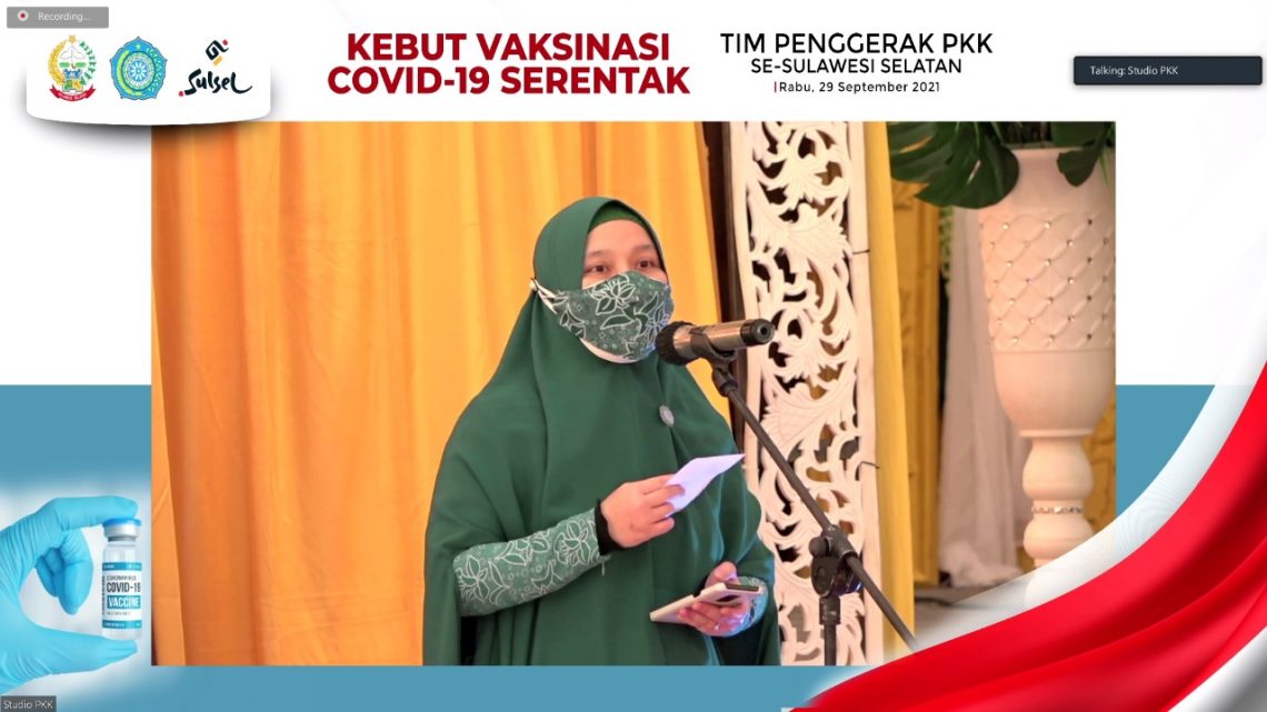 PKK Sulsel Kebut Vaksinasi, 300 Ribu Warga dalam Sehari