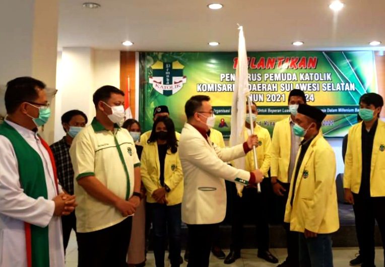 Febrianto Pasila Resmi Pimpin Pemuda Katolik Sulsel