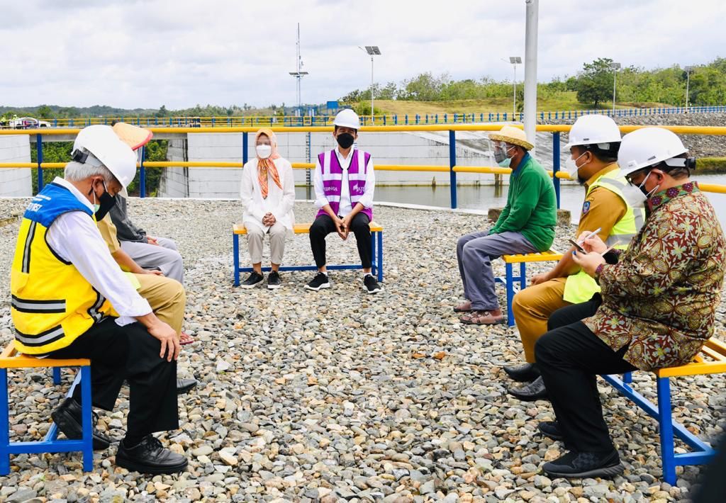 Presiden Jokowi Resmikan Bendungan Passeloreng dan Gilireng Wajo