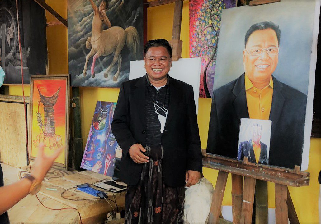 Hadir di Pameran THF, Bupati Ombas Ngopi dan Semangati Pelaku UMKM