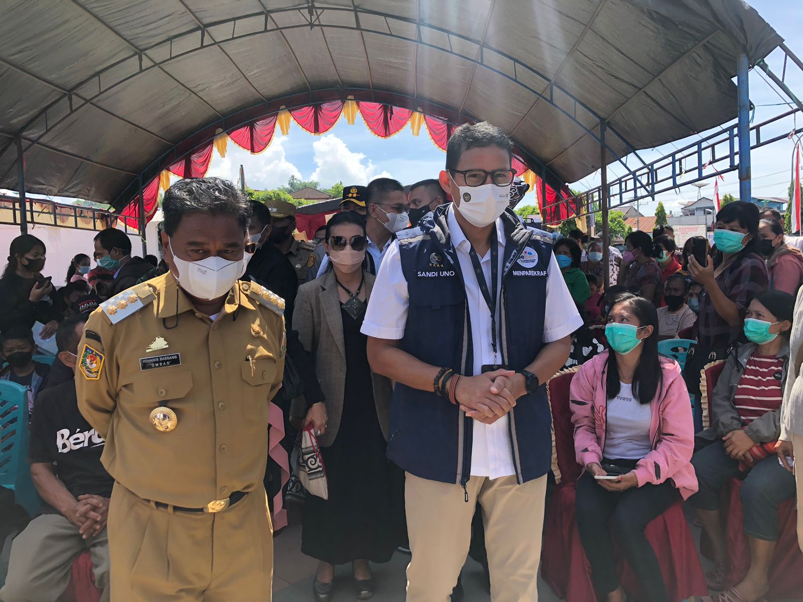 Pantau Vaksinasi di Art Centre Rantepao, Sandiaga: Awal Kebangkitan Pemulihan Ekonomi Pariwisata 2 Sandiaga Uno Toraja Utara