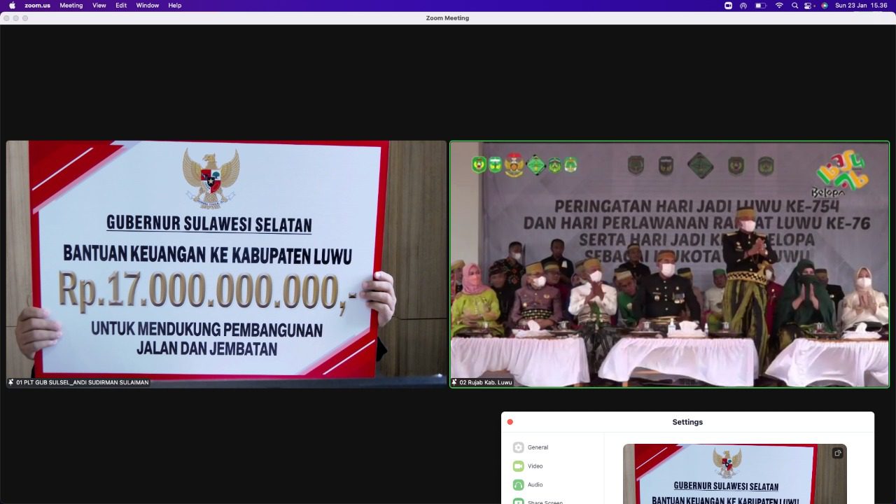 754 Tahun Luwu, Plt Gubernur: Sudah Rp 775 Miliar Kami Kucurkan untuk Luwu Raya 2 754 Tahun Luwu, Plt Gubernur: Sudah Rp 775 Miliar Kami Kucurkan untuk Luwu Raya