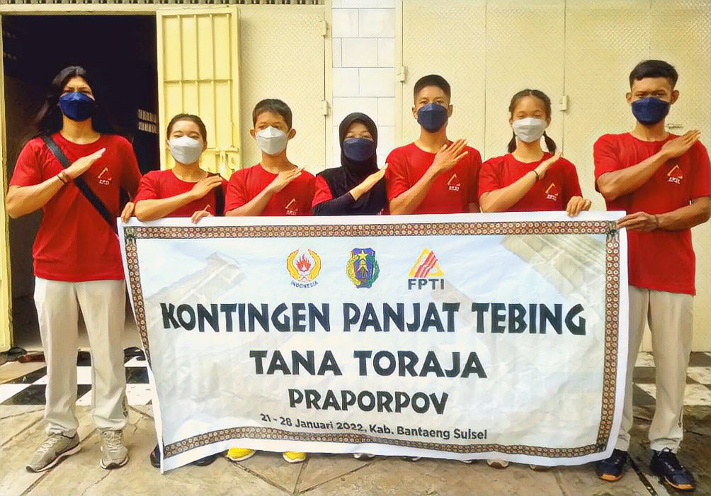 Kontingen Tana Toraja Masuk 5 Besar Pra Porprov Panjat Tebing Sulsel