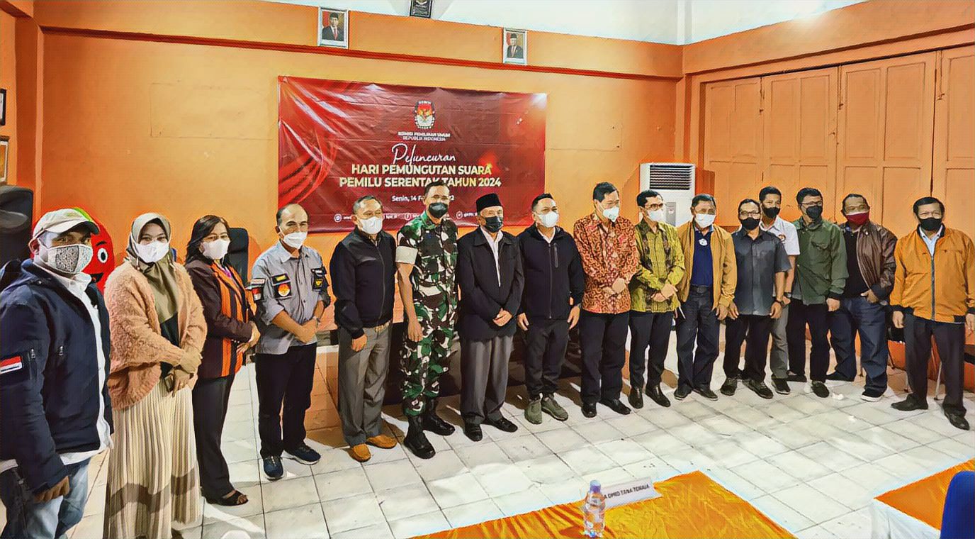 KPU Tana Toraja Ikuti Launching Hari Pemungutan Suara Pemilu Serentak 2024