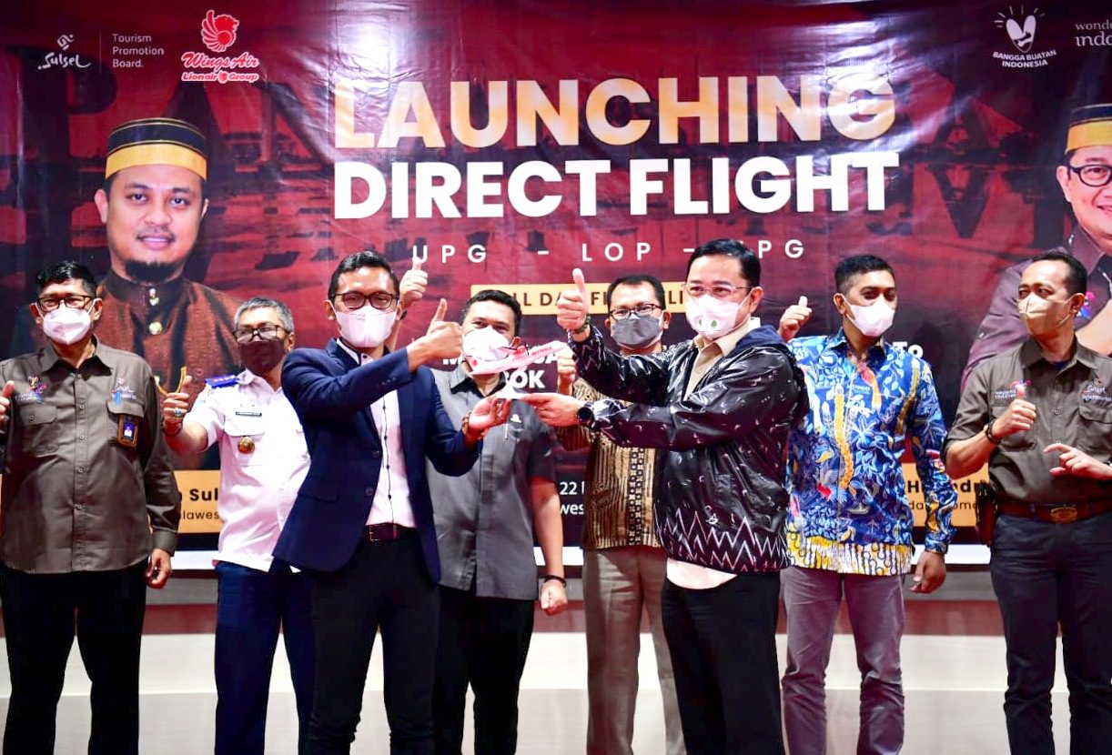 Dukung Perhelatan MotoGP Mandalika, Pemprov Launching Direct Flight Makassar-Lombok