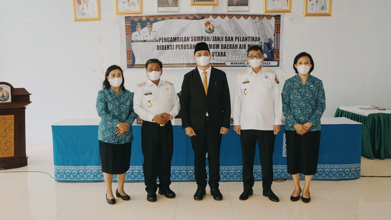 Moses Padsing Limbongan Dilantik Jadi Direktur PDAM Toraja Utara