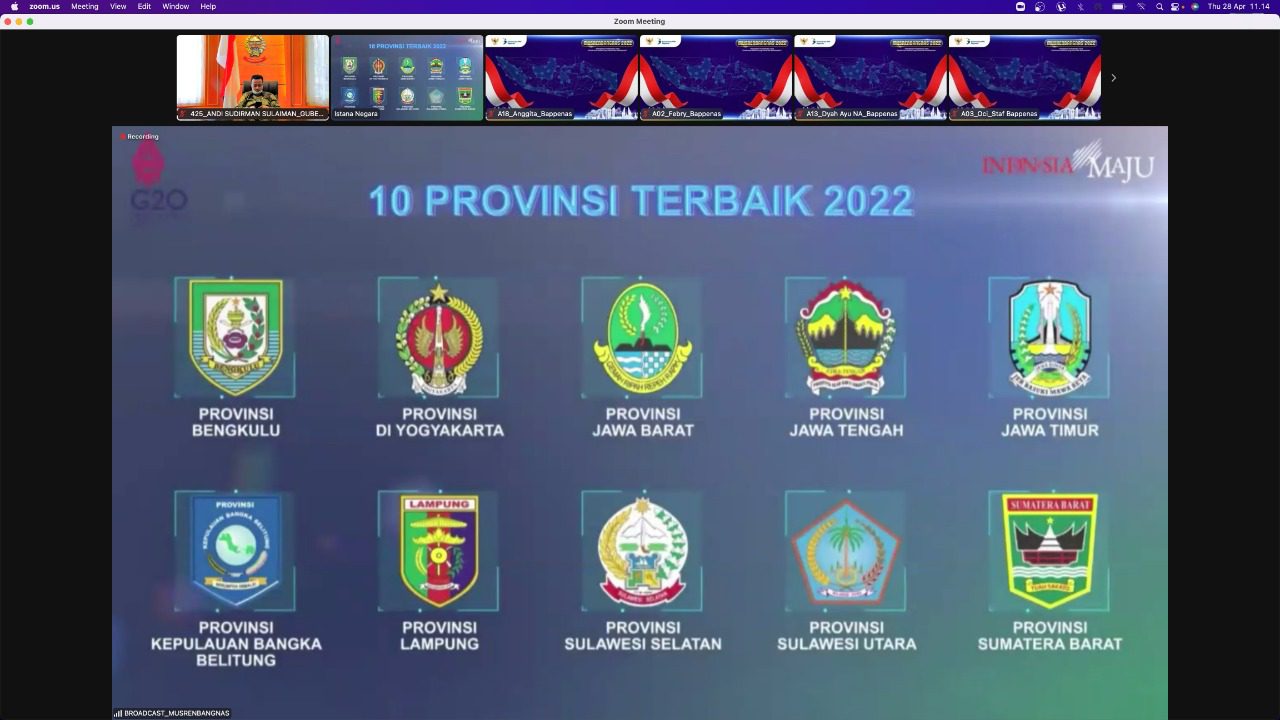 Sulawesi Selatan Masuk 10 Provinsi Terbaik Tahun 2022