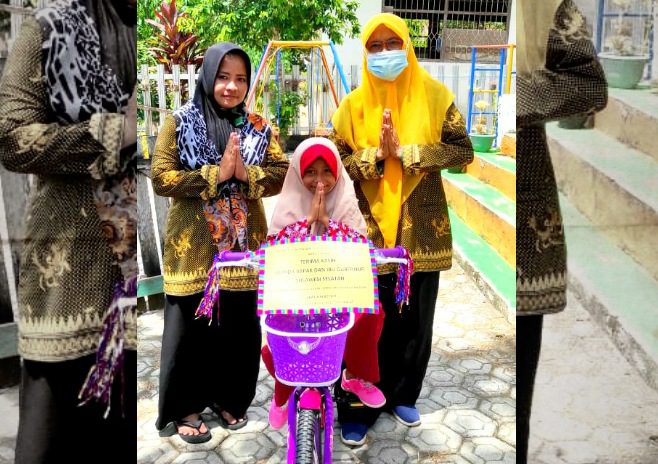 Girangnya Anak Lima Tahun asal Wajo Ini Dapat Hadiah Sepeda Dari Gubernur Sulsel